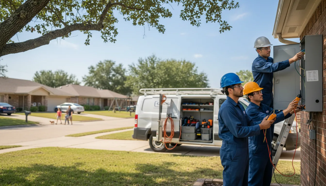 Certified electrician providing emergency electrical services in Gillett Grove, IA